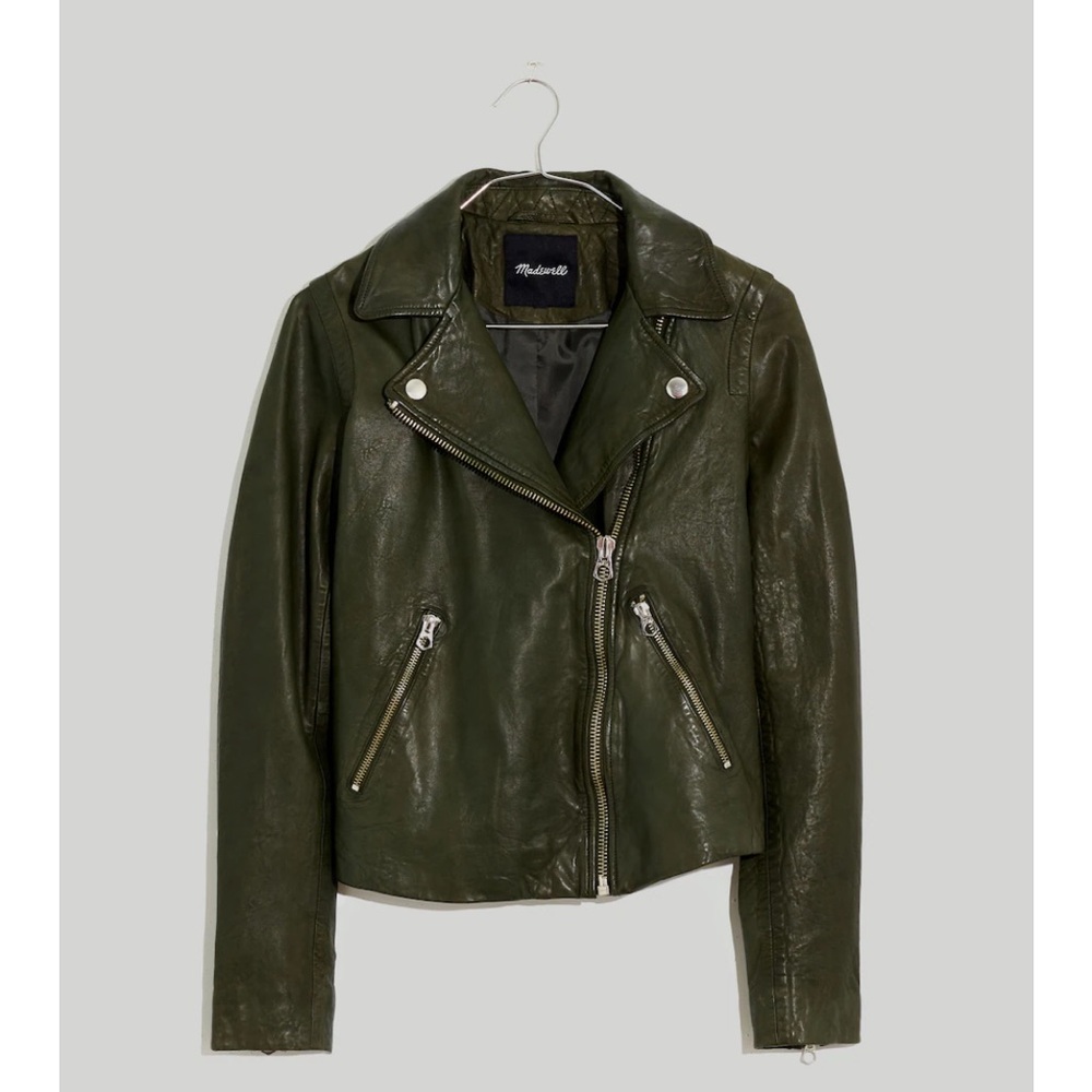 Madewell leather BIker jacket.  Worn once.  Amazing quality.  Paid $550.